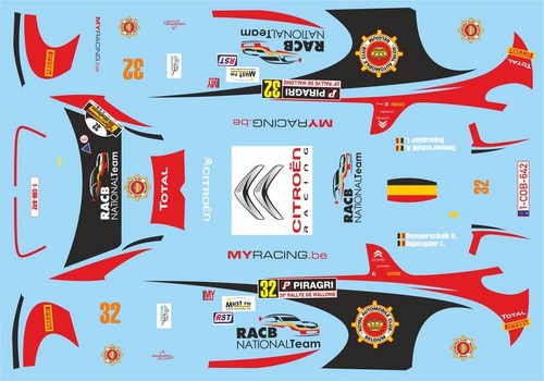 Decals citroën ds3 - 1/43,