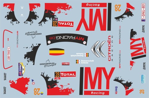 Decals citroën ds3 - 1/43,